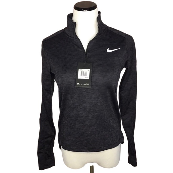 Nike Dri-Fit Long Sleeve Half Zip Sweatshirt - Picture 1 of 5